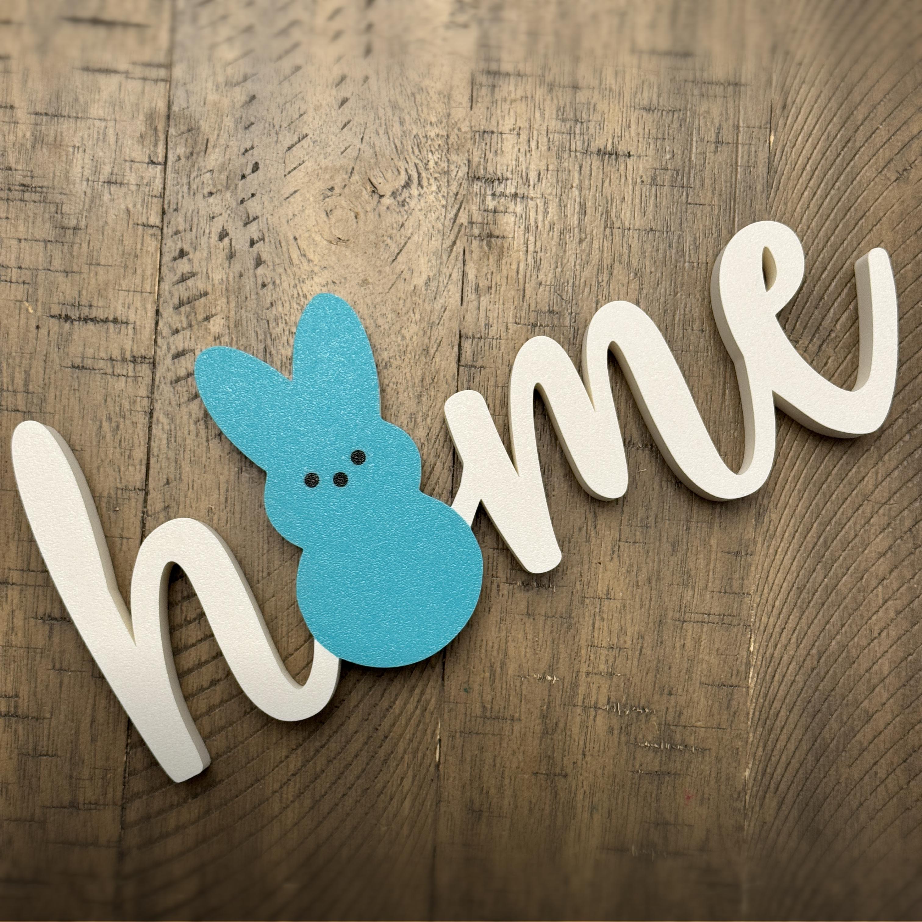 Bunny Home Sign 3d model