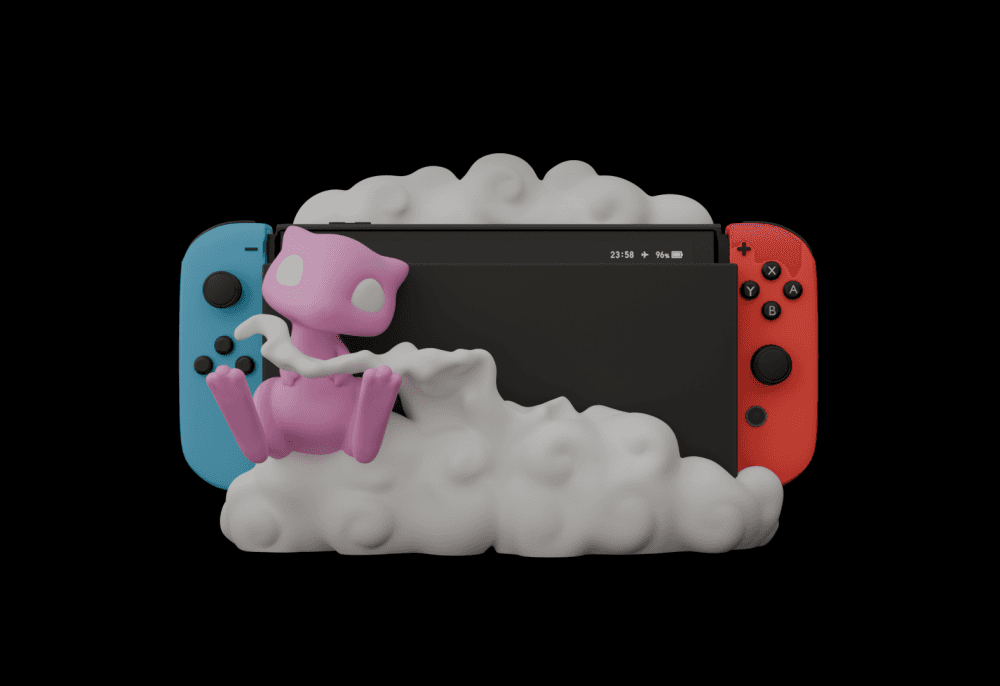 Nintendo Switch Pokemon Mew Dock- Classic and OLED Version (PRE-SUPPORTED version included) 3d model