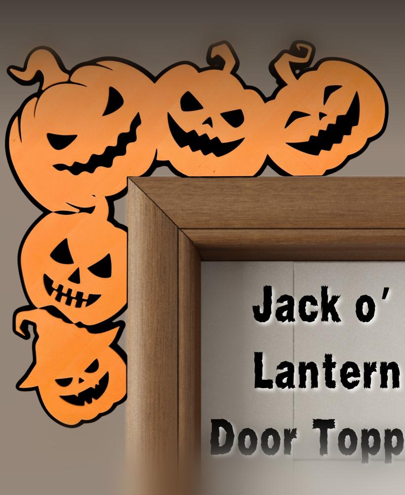 Jack O' Lantern Door Topper 3d model