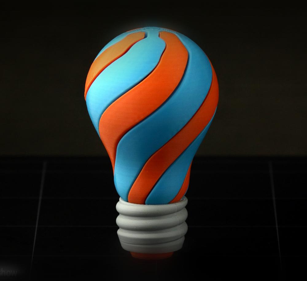 Spiral Light Bulb 3d model