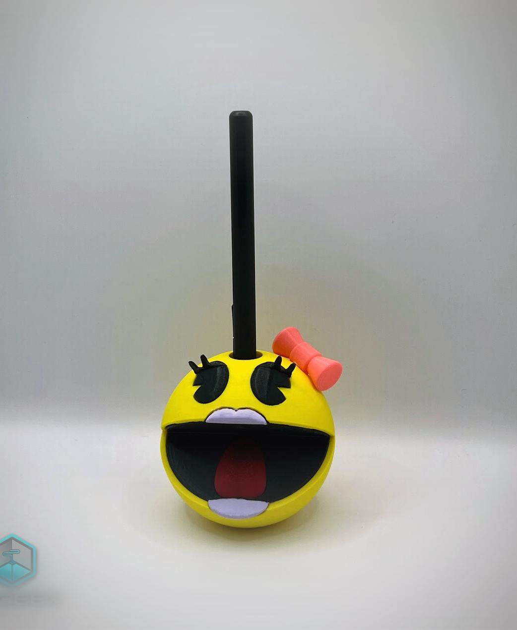 Ms. Pac-Man Pencil Holder 3d model