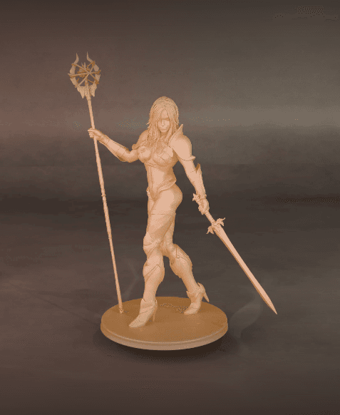  Enchanting Warrior Woman  3d model