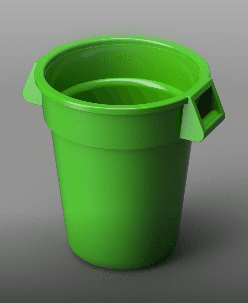 Garbage Recycle Bin  3d model