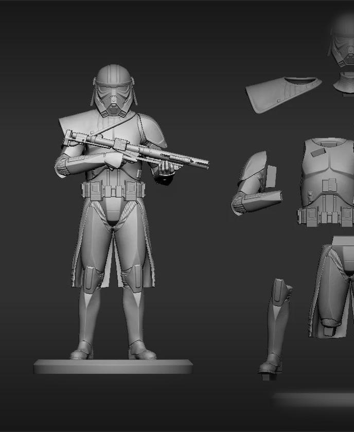 Purge Trooper Statue Pose 3 3d Print File STL 3d model