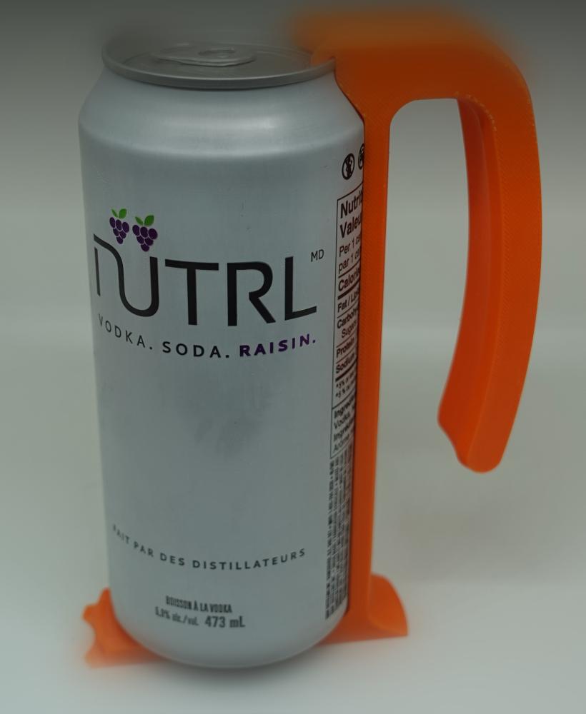 The Handle - 473mL Can Holder and Opener 3d model