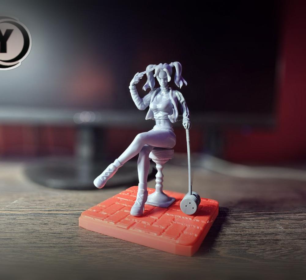 Harley quinn Fan Art sculture  3d model