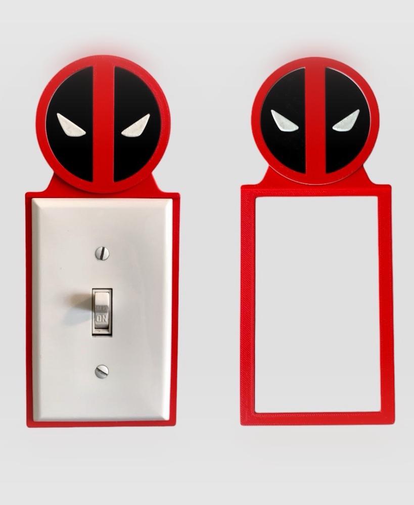 Deadpool Light Switch Backer 3d model