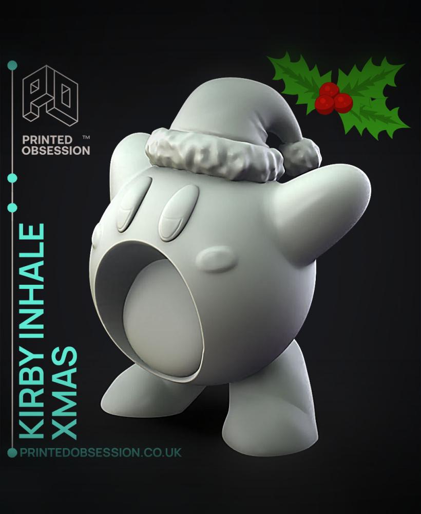 kirby inhale xmas - Kirbys Adventure - Fan Art 3d model