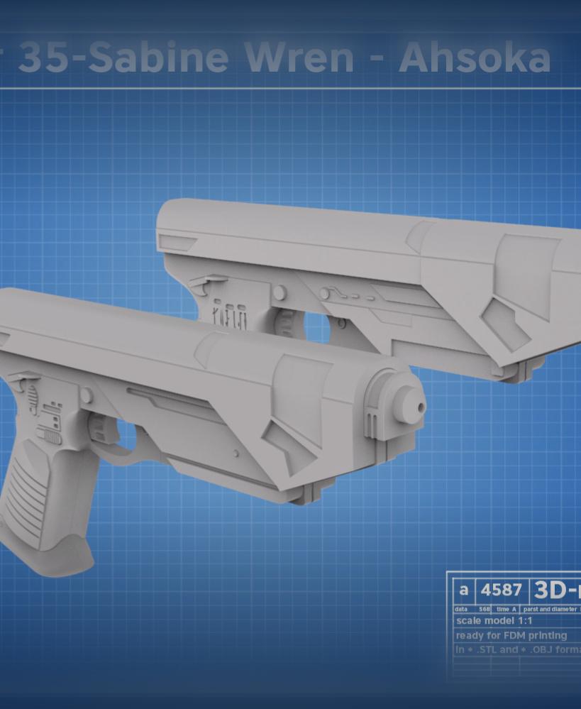 Westar-35 Sabine Wren blasters – Ahsoka 3d model