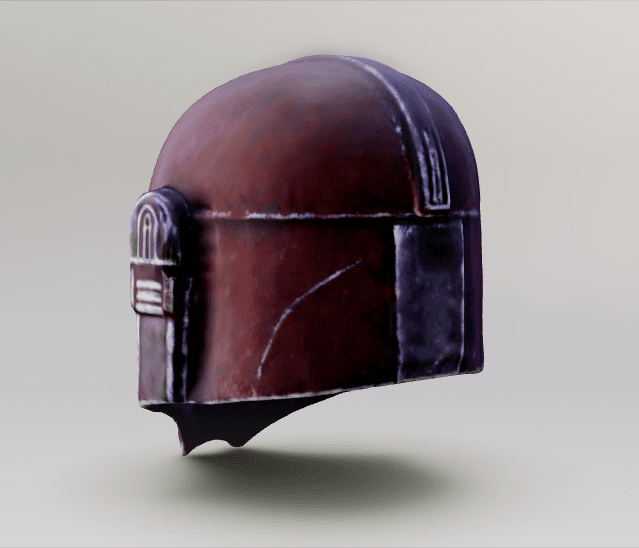 A mandalorian helmet V1 3d model