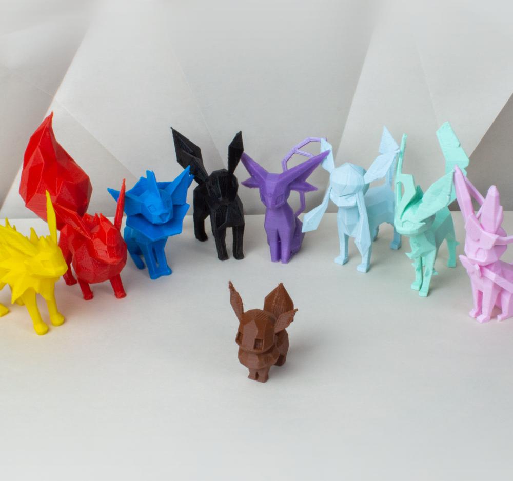 Eeveelutions Low Poly 3d model