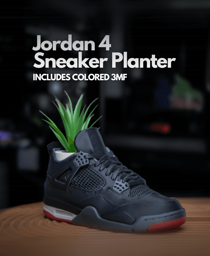 Jordan 4 Display / Mini Sneaker Planter 3d model