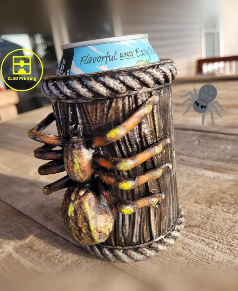 Halloween Spider Koozie 3d model