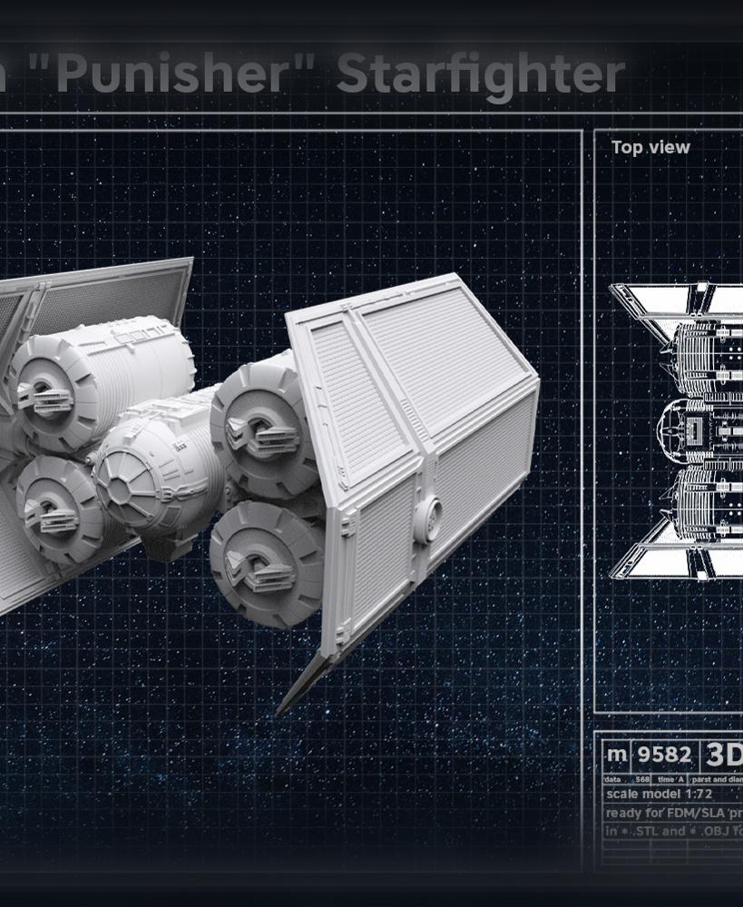 TIE/ca Punisher Starfighter 3d model