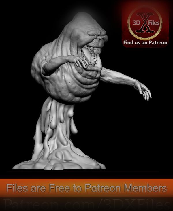 Slimer Statue - Ghostbusters - 3D Print File  3d model