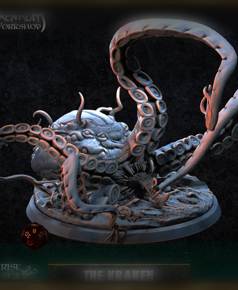 The Kraken 200mm (with Tentacles Pack)  3d model