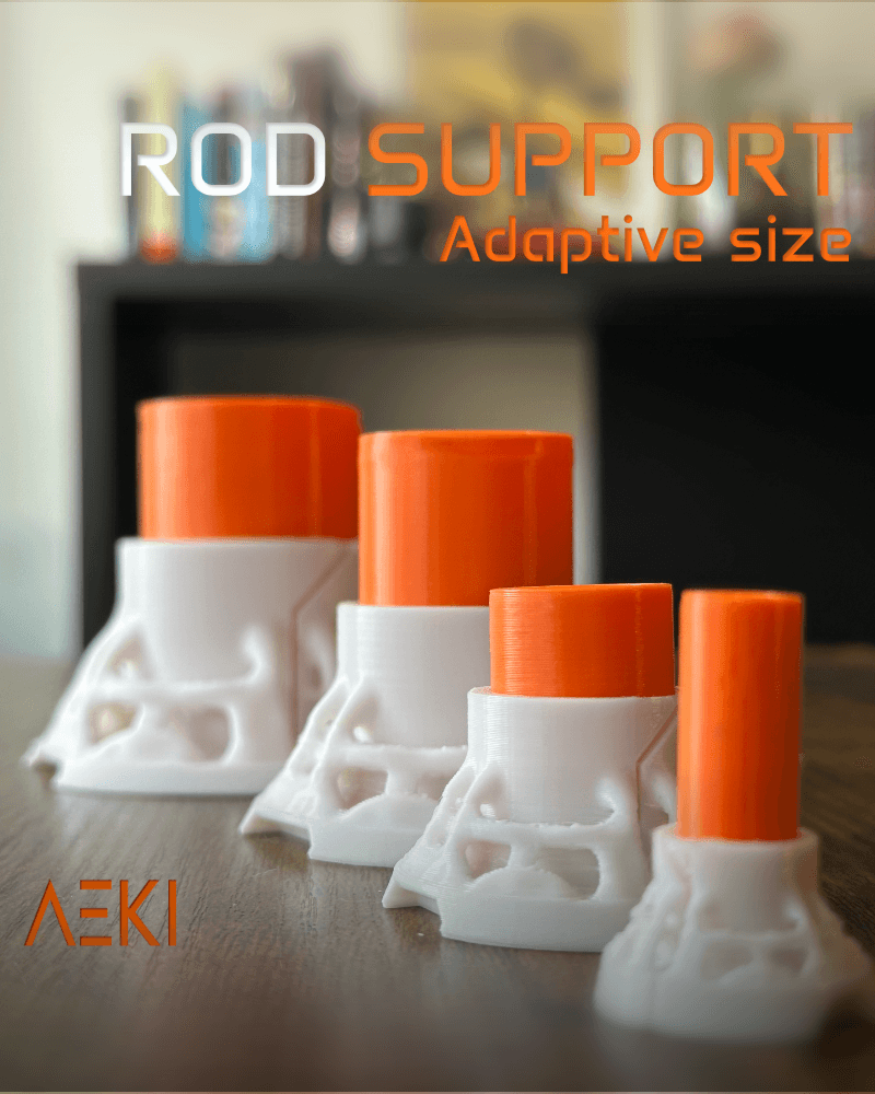 Rod support bracket Adaptive size 3d model