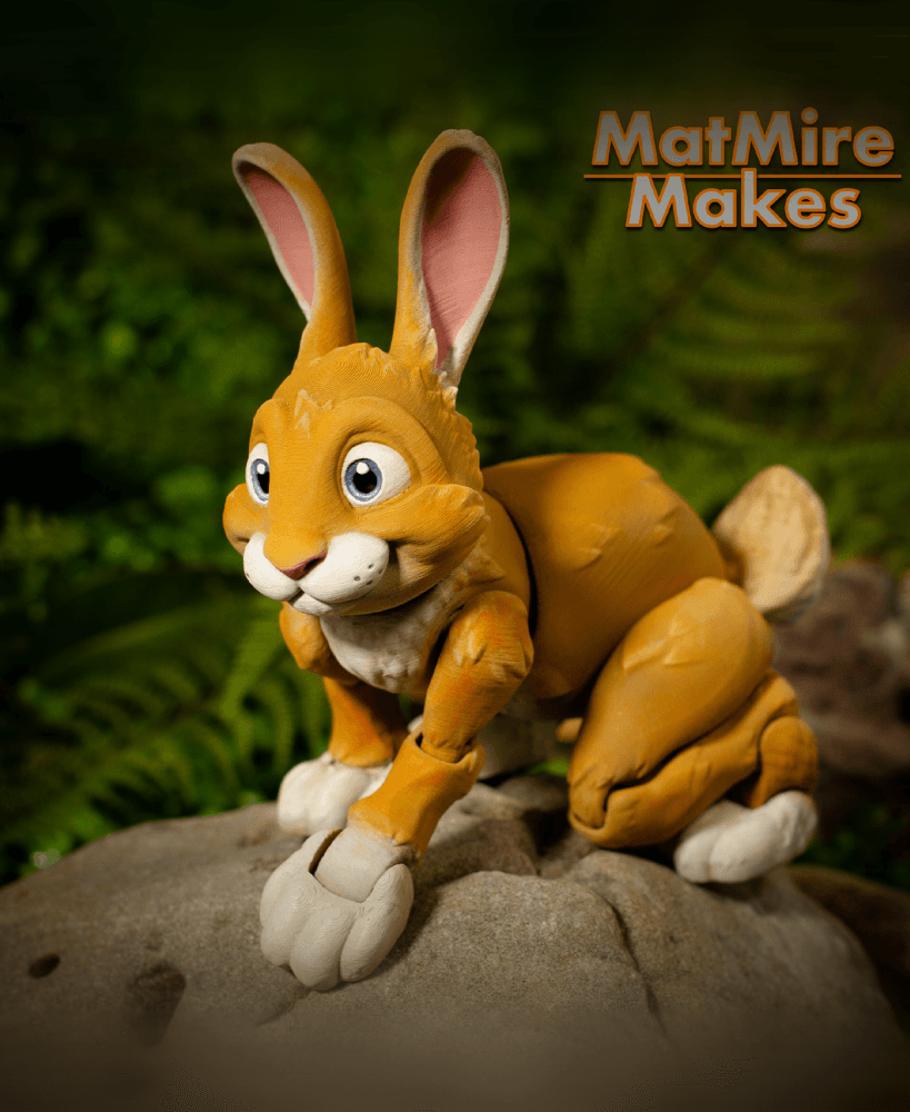 Bunny Rabbit - Articulated Figure 3d model