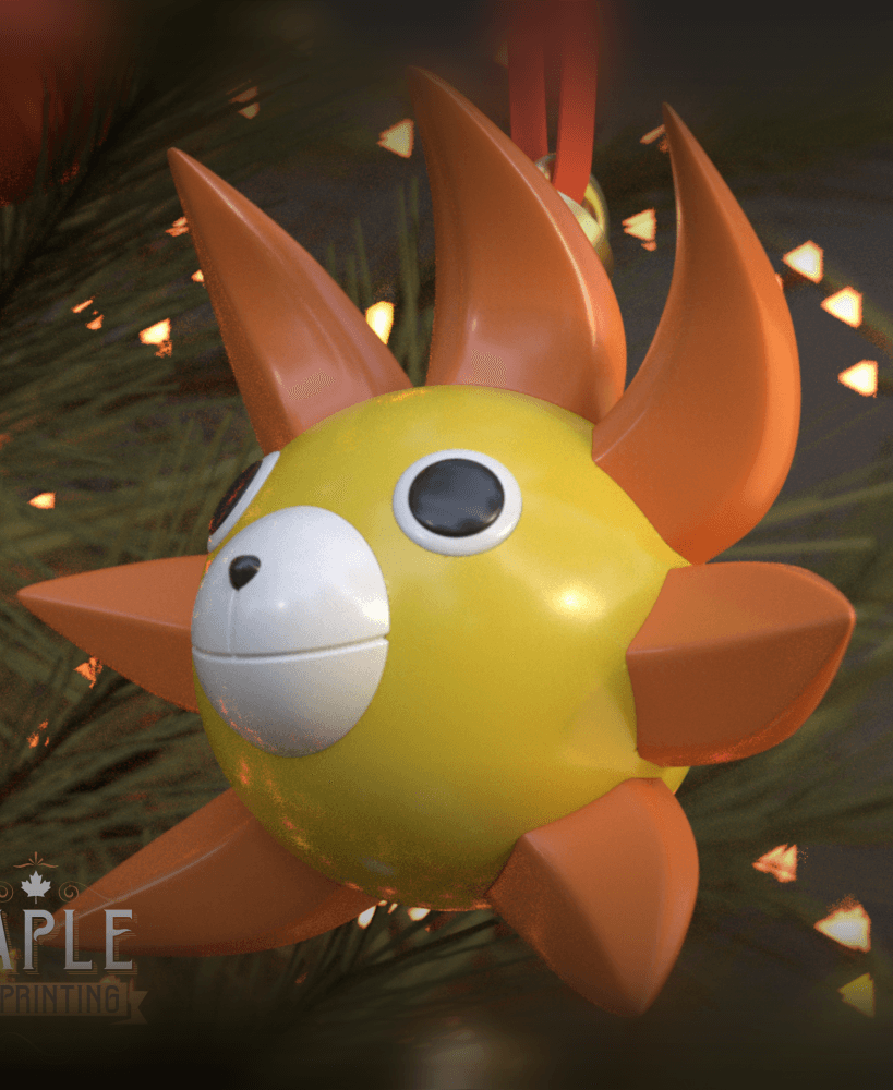 Thousand Sunny Ornament - Support Free - One Piece 3d model