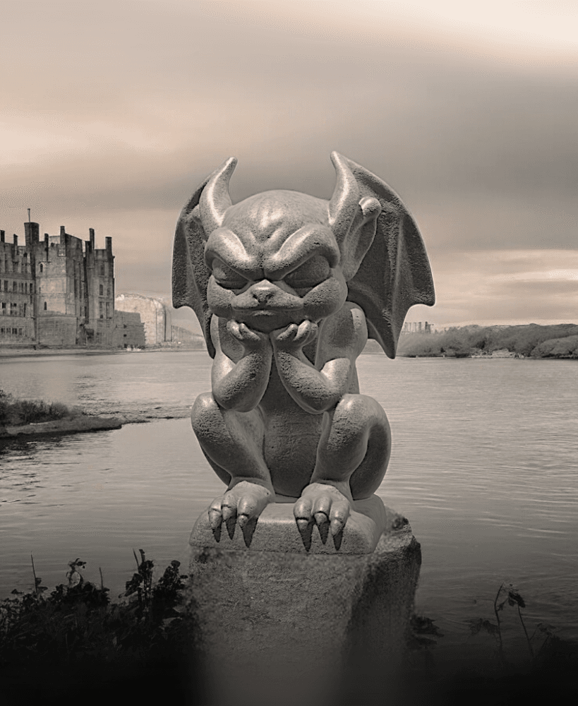 Cute Gargoyle Pondering 3d model