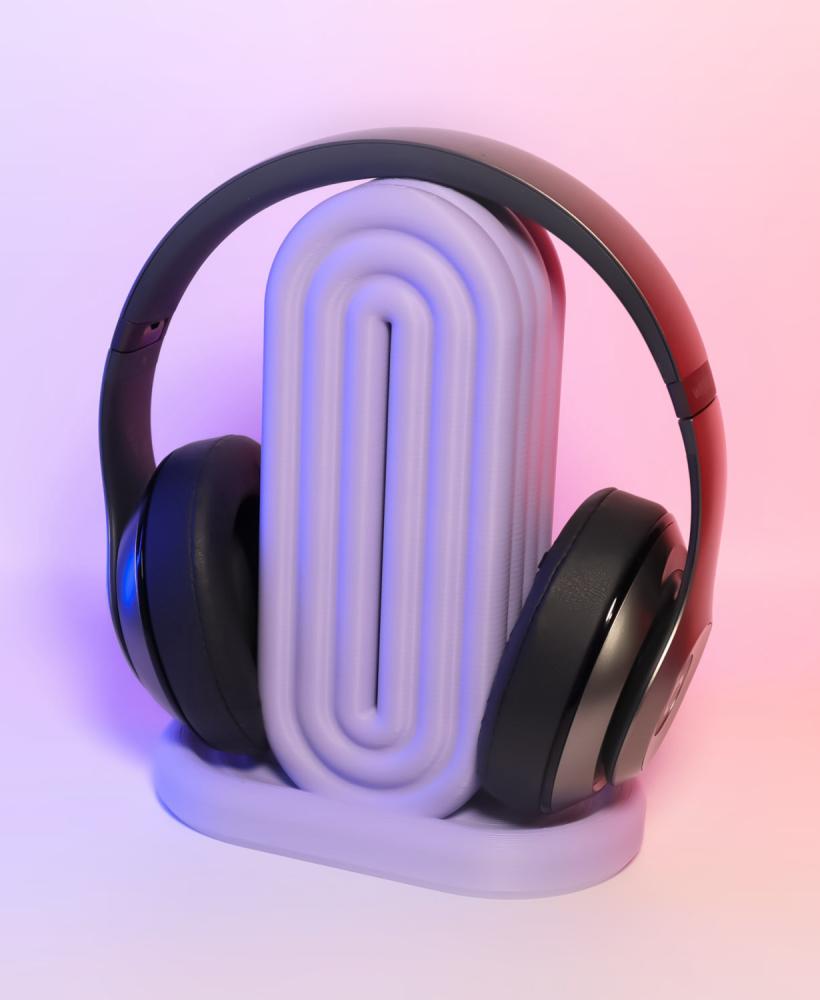 Rainbow Headphone Holder 3d model