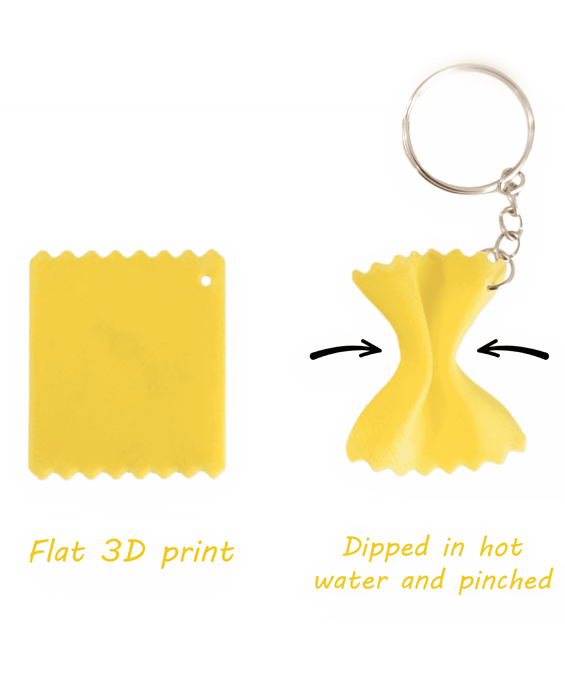 Pasta Keychains / Earrings 3d model