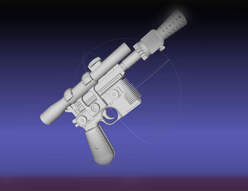 Star Wars Han Solo Blaster Basic Model 3d model