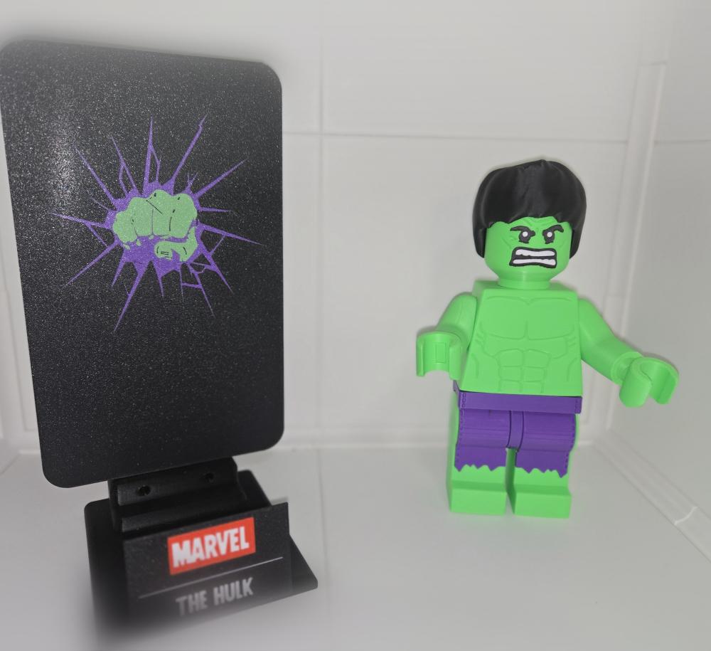 The Hulk Multicolor Nameplate 3d model