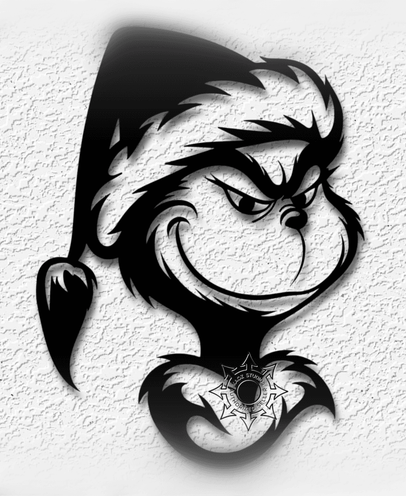 The Grinch who Stole Christmas wall art Dr Suess decor fanart 3d model