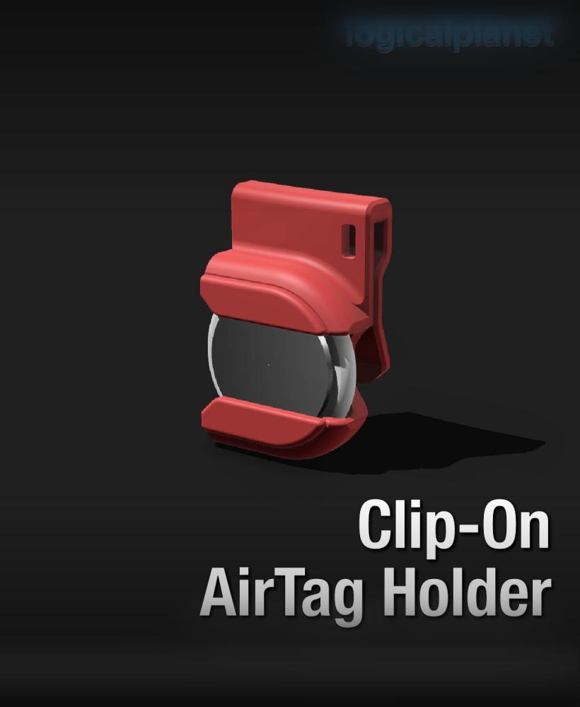 Clip-On AirTag Holder 3d model