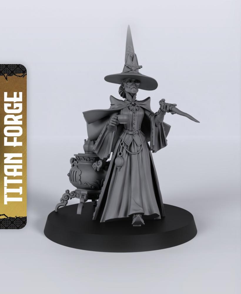 Principal Wizard - With Free Dragon Warhammer - 5e DnD Inspired for RPG and Wargamers 3d model