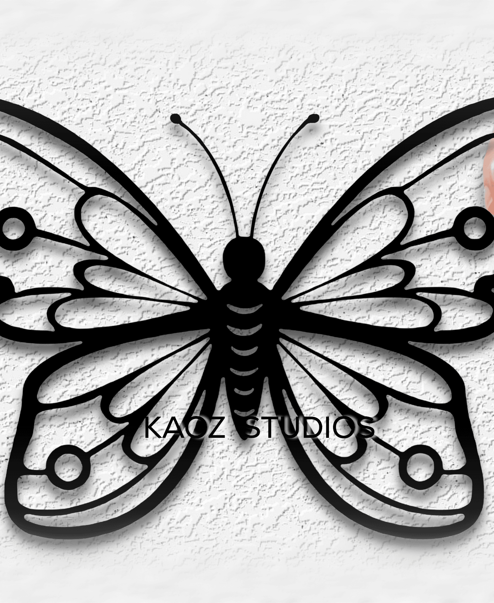 butterfly wall art moth wall decor insect decoration 3d model