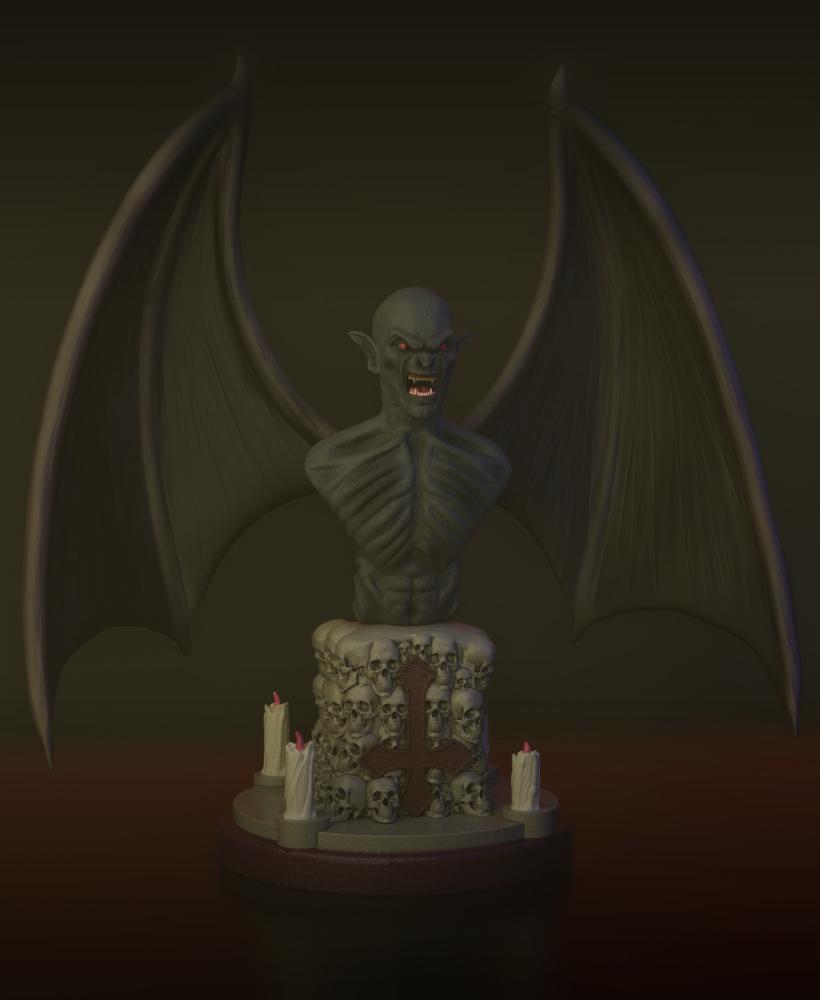 Vampire Bust Fan art 3d model