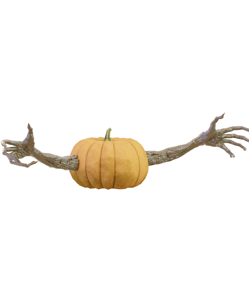 Mr Pumpkin Head Arms 4 3d model