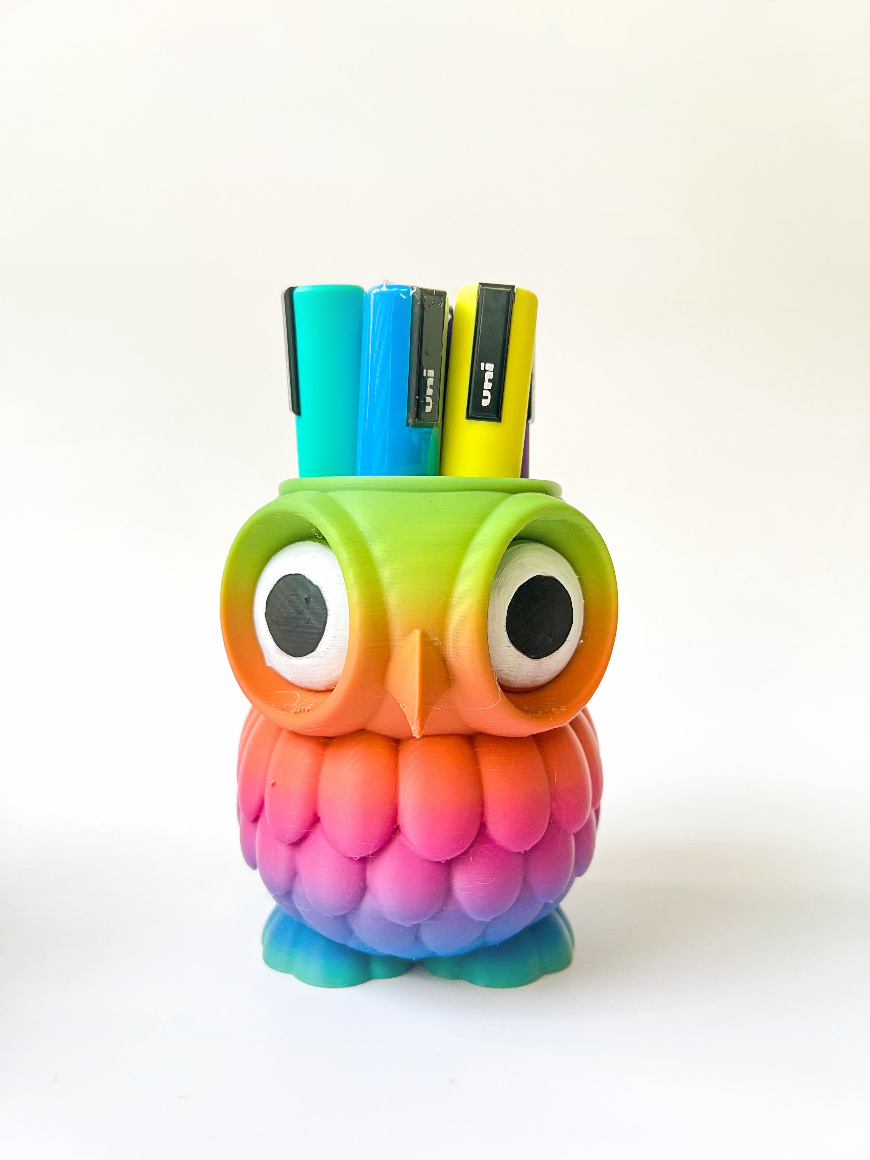 Owl Pencil Holder.stl 3d model