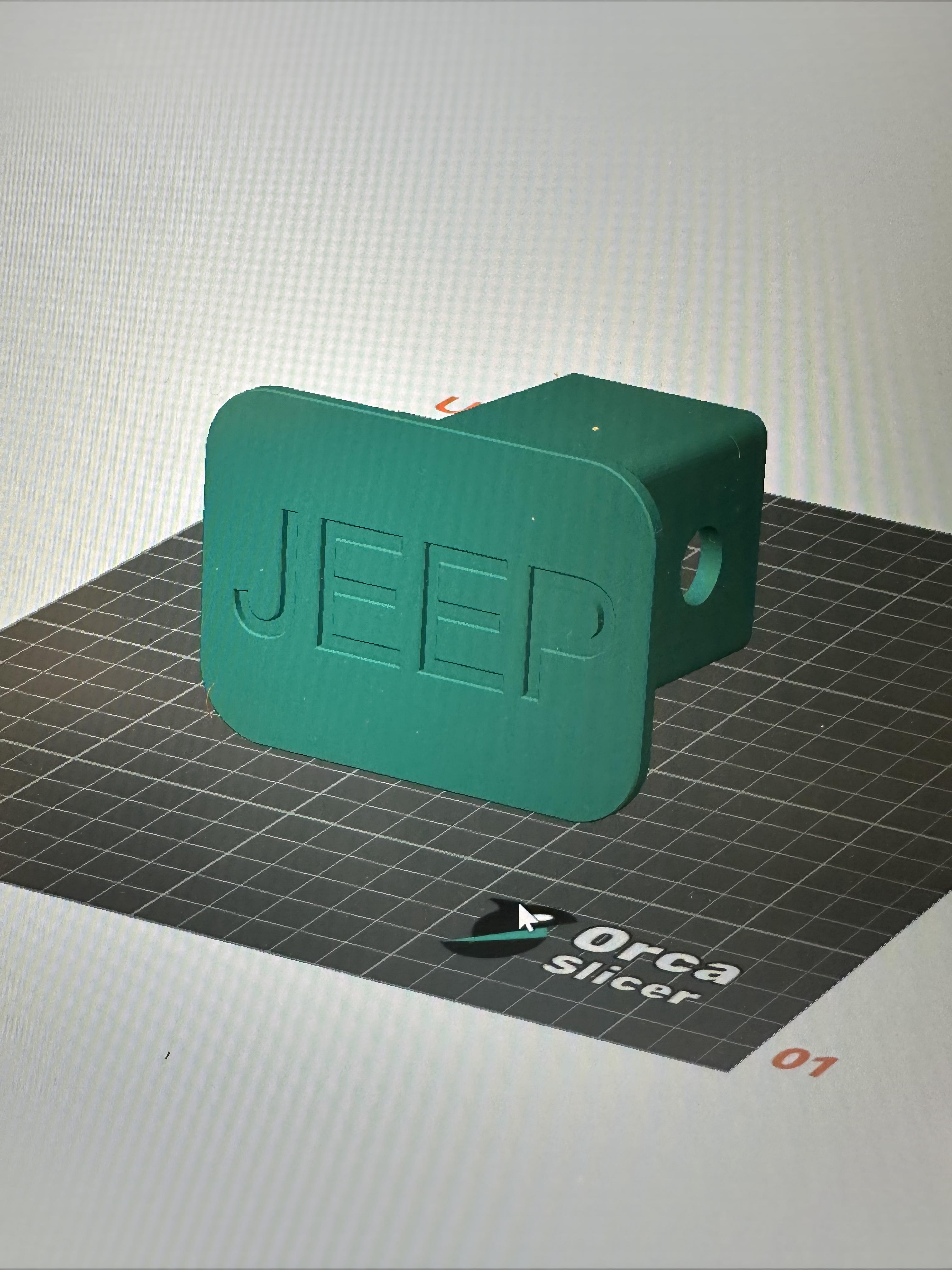 Jeep Hitch Cover v1.stl 3d model