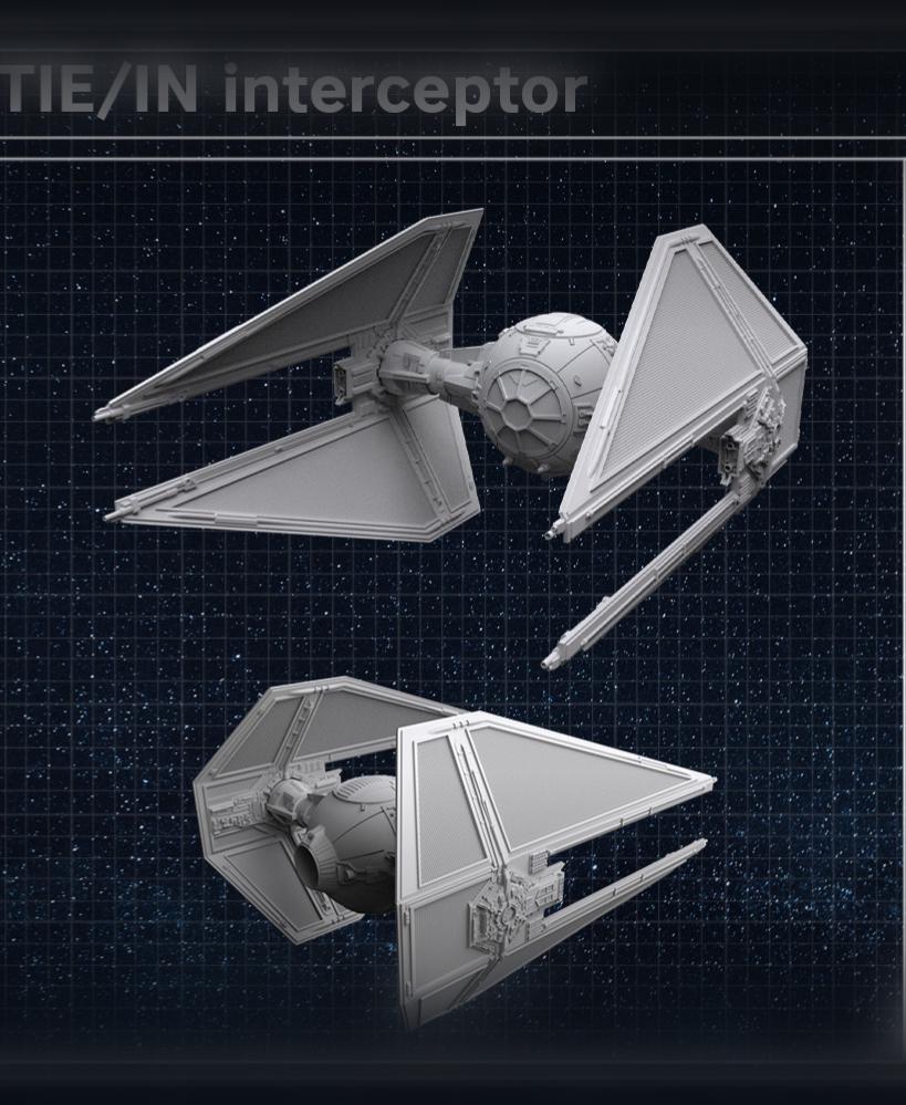 TIE/IN interceptor 3d model