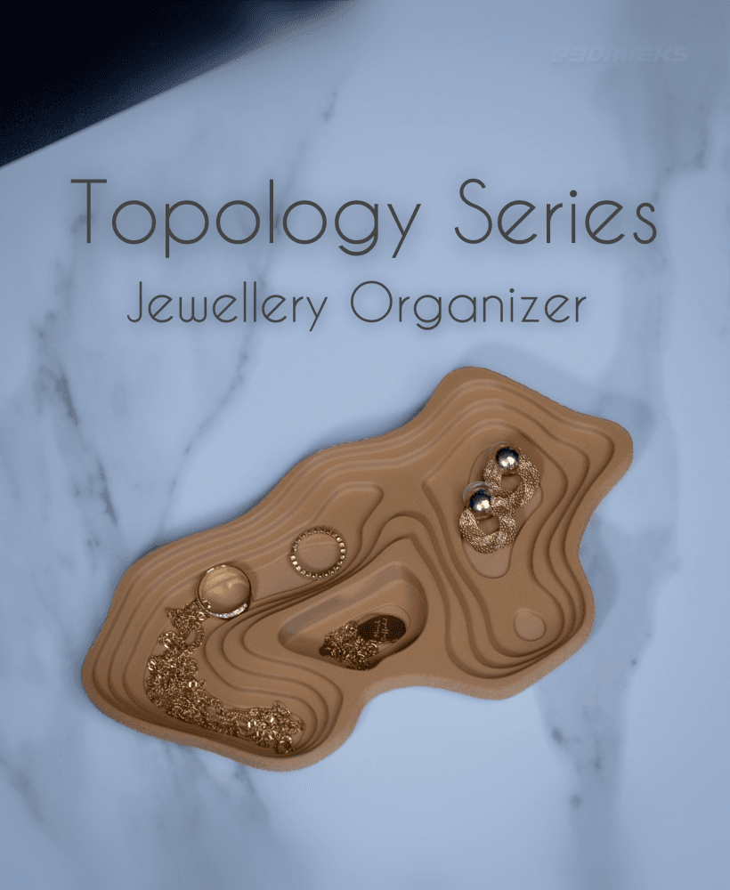 Topology Series - Jewellery Organizer 3d model