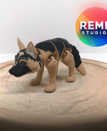 Articulated German Shepherd | Flexi German Shepherd 3d model