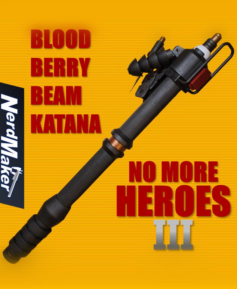 Travis Touchdowns Blood Berry Beam Katana - No More Heroes 3d model