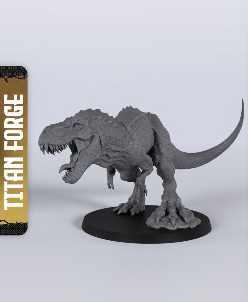 Tyrannosaurus - With Free Dragon Warhammer - 5e DnD Inspired for RPG and Wargamers 3d model