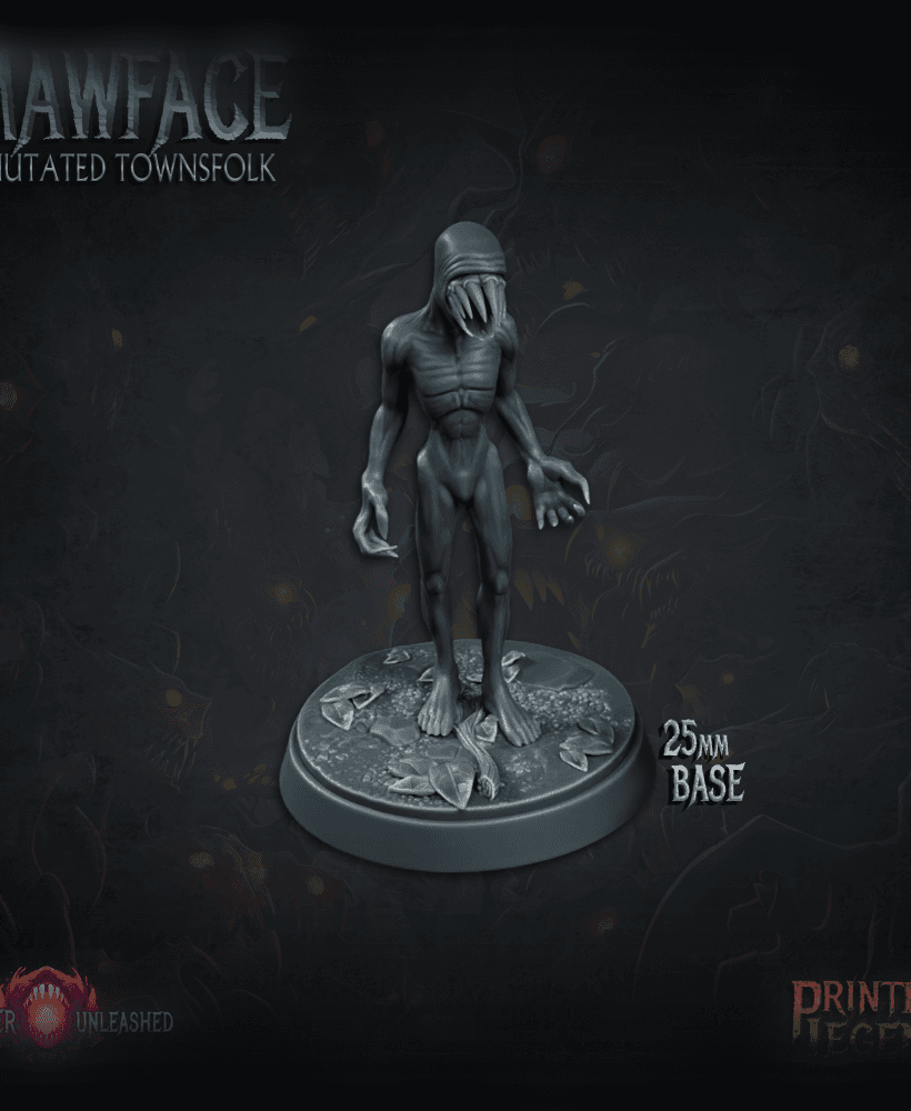 Mawface 01 (25mm Base) 3d model