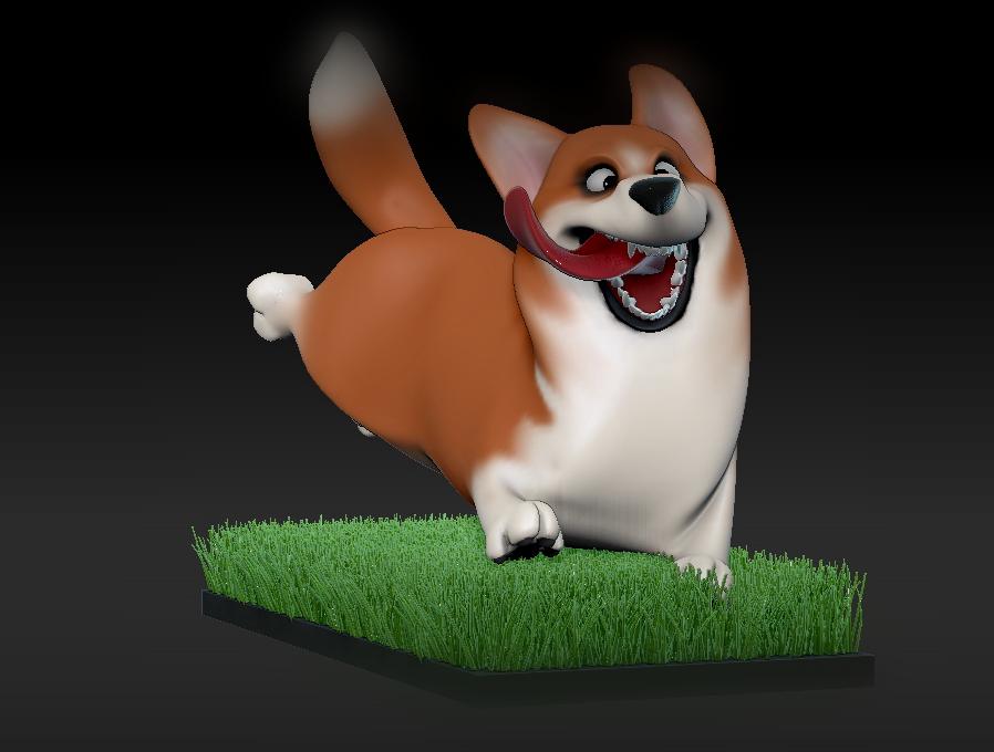  AODRABLE CORGY DOG 3d model