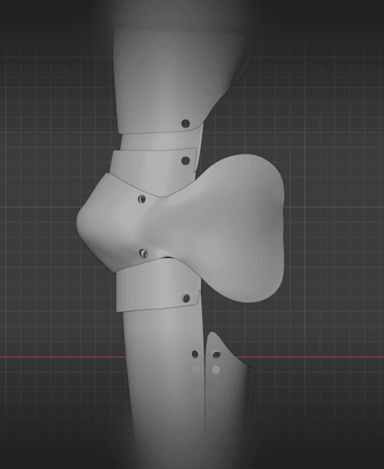 Rerebrace (Elbow, Forearm, Bicep) Armor/Armour 3d model