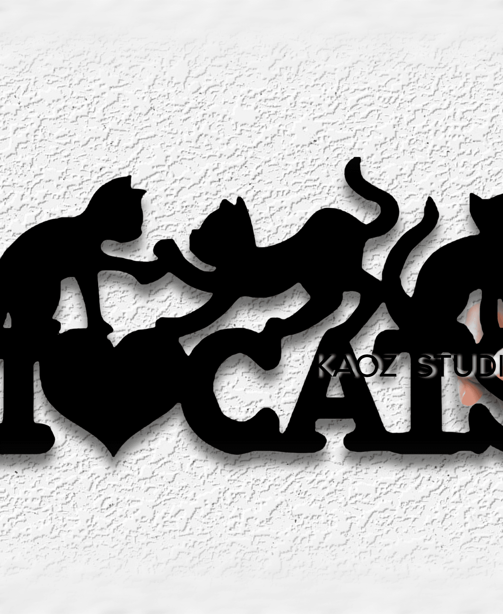 i love cats sign kitty lover wall art 3d model