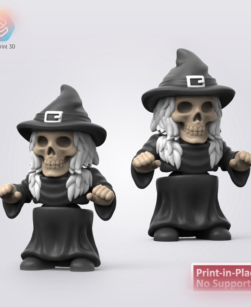 Flexi Skull Witch 3d model