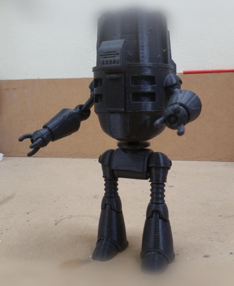 Fallout 4 inspired Buddy Protectron Posable Action Figure 3d model