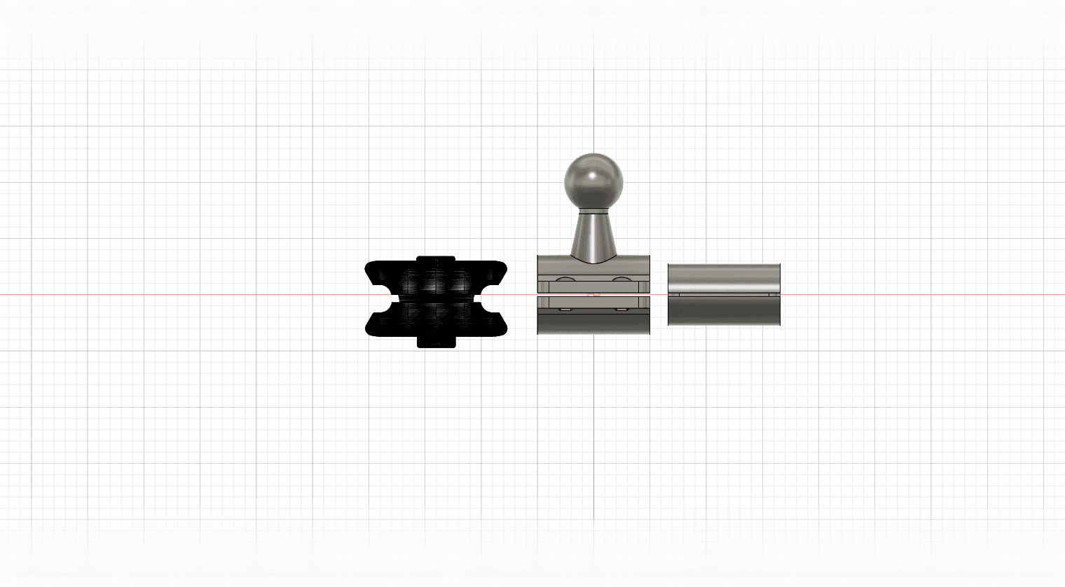 1 inch bar RamMount v1.3mf 3d model