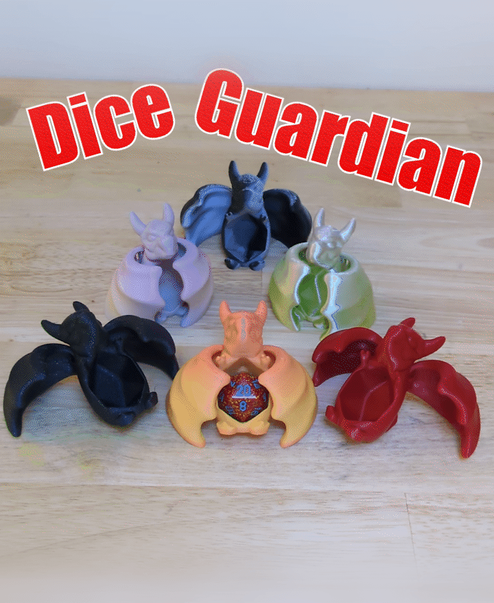 Dice Guardian - Articulated Dragon 3d model