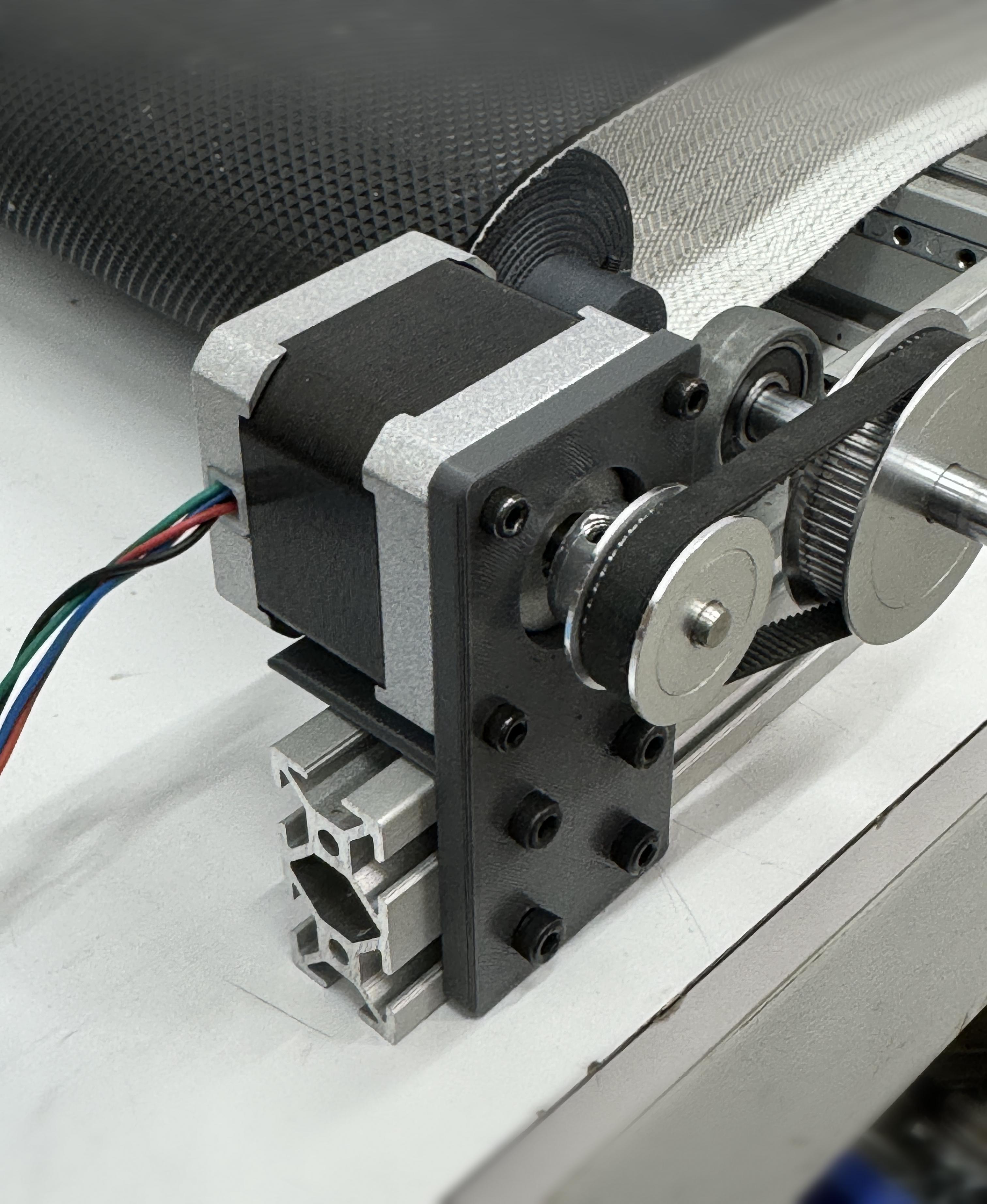 Nema 17 Stepper motor mount for 2020 Aluminium Extrusion 3d model